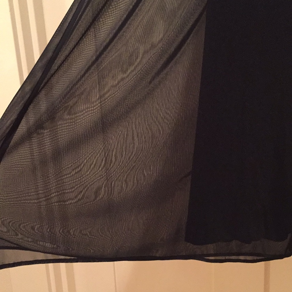 Dressbarn sheer palazzo wide leg black pants - Picture 6 of 8